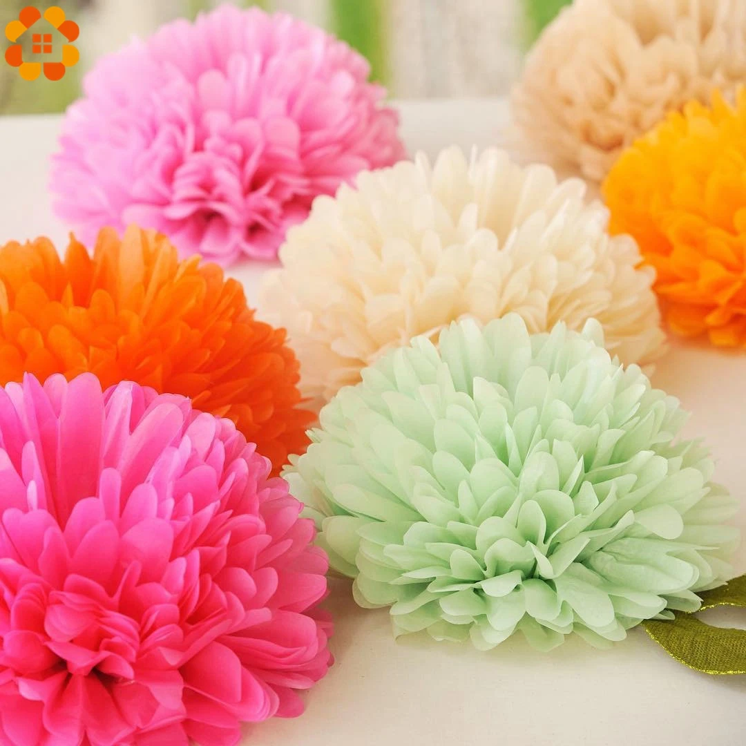 4&quot 6&quot 8&quot 10&quot 12&quot Tissue Paper Pom Poms Wedding Party Decor Flower For Decoration /Garden Supplies | Дом и сад