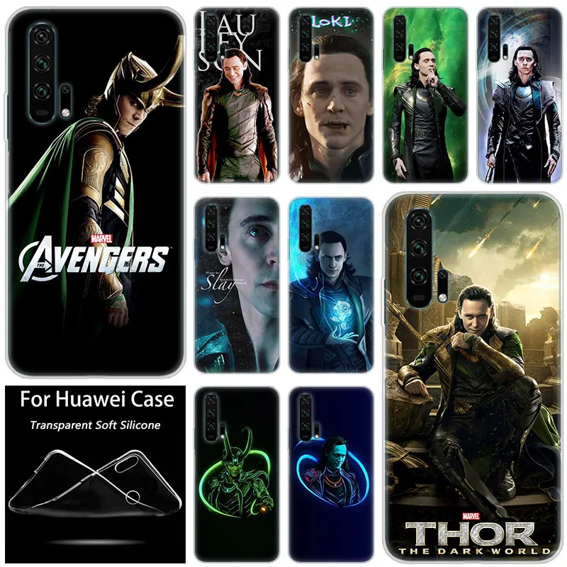 

Hot The Avengers loki Silicone Case for Huawei Honor 20 8A 7A Pro 10 9 8 Lite View 20 7S 8S 8X 7X 6X 8C 20i 10i Play TPU Cover