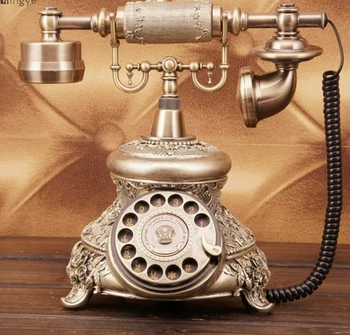 

DY21 Antique vintage telephone fashion home fixed telephone rotary dial
