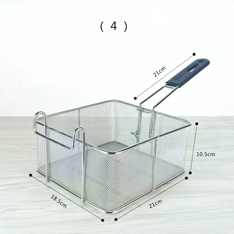 28 вариантов фритюрница из нержавеющей стали экран картофель фри рамки квадратный фильтр сетки зашифровать дуршлаг формы жарки корзины фритюрницы сетки