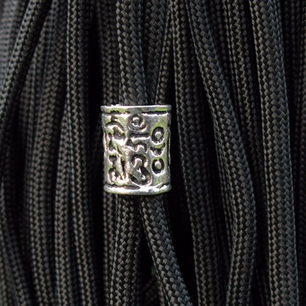 Металлическая уникальная бусина спусковой шнур из Паракорда браслеты кулон ювелирные изделия ручной браслет EDC инструменты - Цвет: C