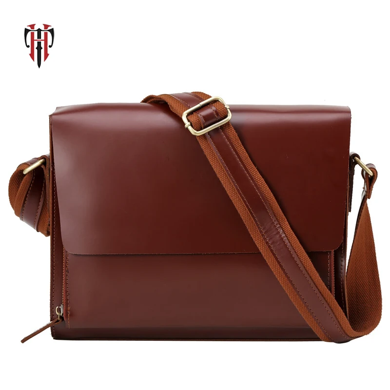  TIANHOO Genuine leather men bags vintage cow leather flap PAD & smartphone pocket fashion British s