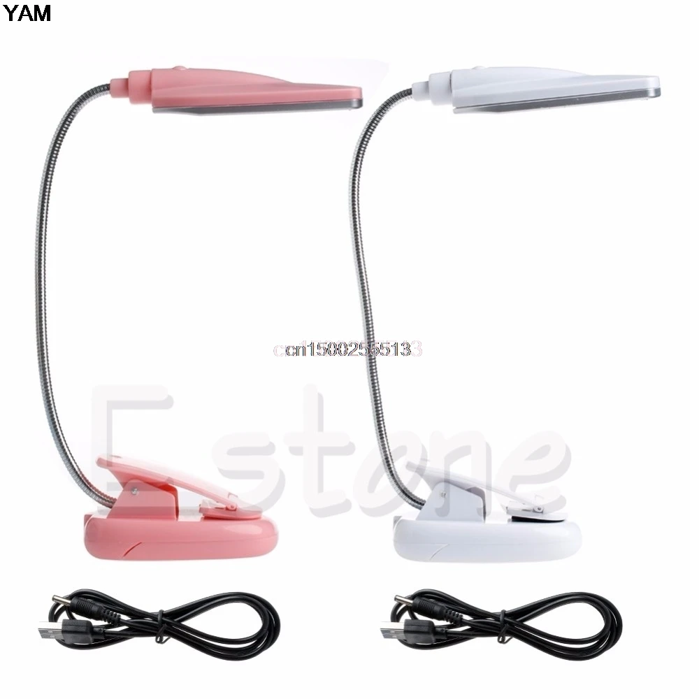 

New Reading light Flexible USB 28 LED Light Clip On Bed Table Desk Lamp Reading light