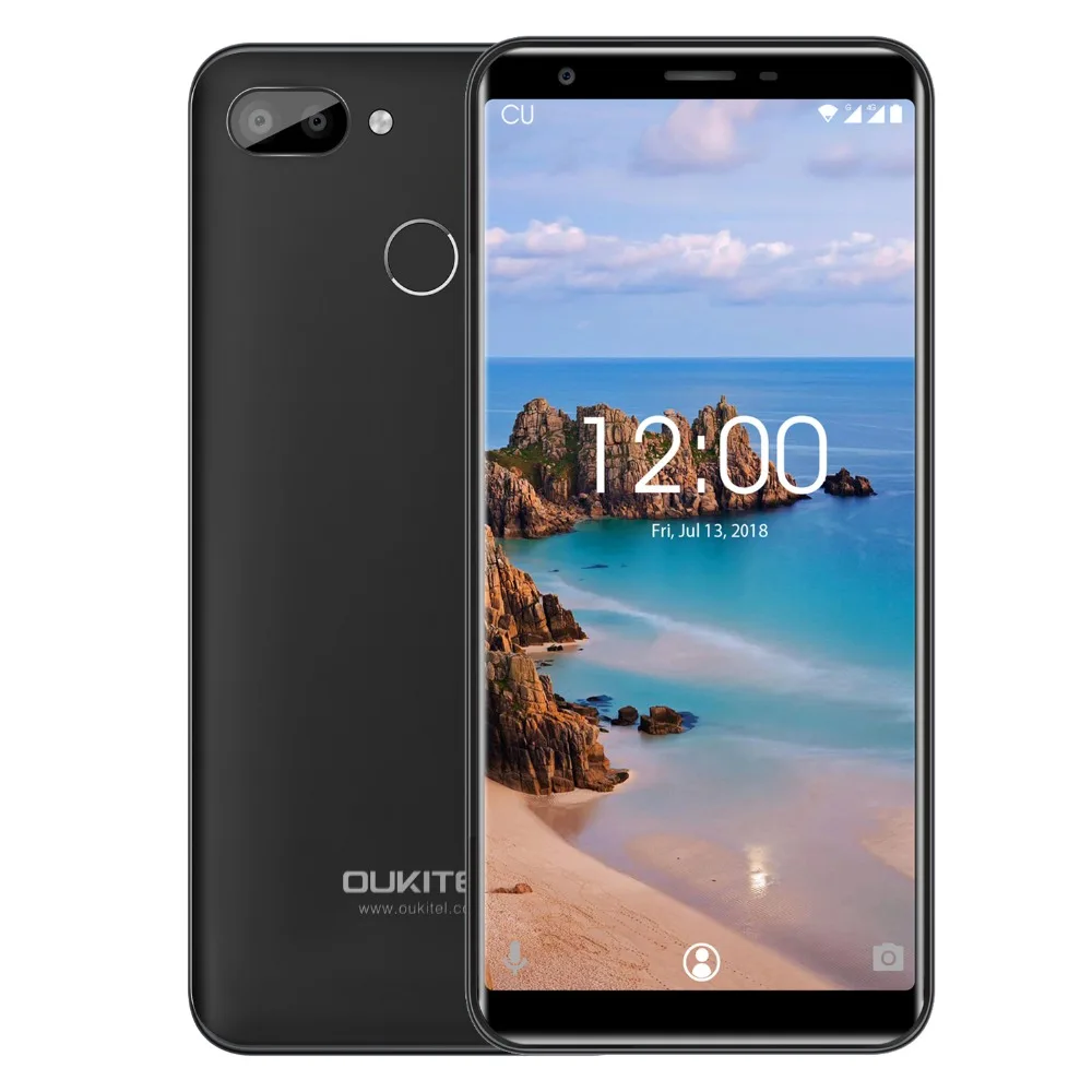 Oukitel C11 Pro, 3 ГБ, 16 ГБ, смартфон, 5,5 дюймов, 18:9, 4G, две sim-карты, Android 8,1, MTK6739, четыре ядра, 8 Мп + 2 Мп, 3400 мАч, отпечаток пальца, мобильный телефон