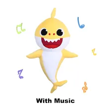 Baby Shark Plush Toys with Music Cartoon Stuffed Lovely Animal Soft Dolls 28cm PP Cotton Shark Toy Dolls Gift for Children Baby Shark Plush Toys with Music Cartoon Stuffed Lovely Animal Soft Dolls 28cm PP Cotton Shark Toy Dolls Gift for Children