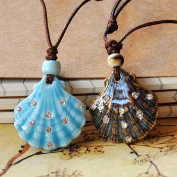 

Wholesale Fashion Shell Shape DIY Necklace Pendant For Women/Girl Jewelry Accessories