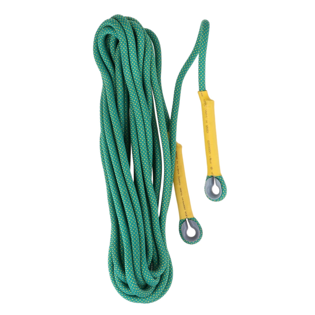 Perfeclan Safety Climbing Rope Cord for Tree Arborist Rappelling Rescue Escape Sling 10 m/33 ft 15KN Rock Climbing Rescue Rope