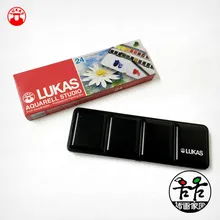 Германия импортированная 24 цвета Твердые водные цветные краски Прозрачные водные цветные эскизы портативные акварельные