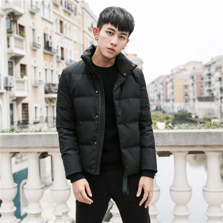 2018 White Duck Down Men's Winter Jacket Ultra Light Colthing Casual Snow Warm Fur Collar Brand Coat Pike XD695 | Мужская одежда