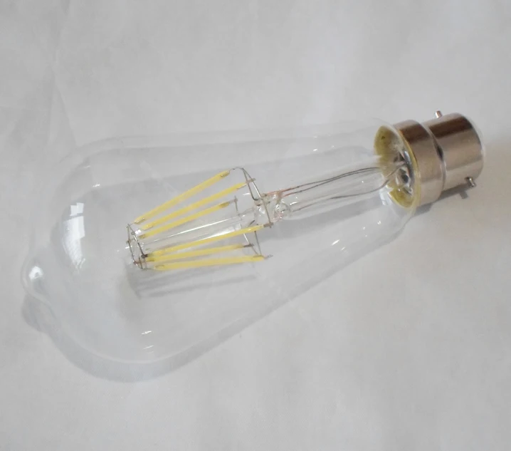 2 pack Edison retro bombillas 6 W led bombillas de vidrio 650LM ST64 ST19 LED lámparas vintage B22 bayoneta COB led bombilla de filamento bombilla led 2 pack Edison retro bombillas 6 W led bombillas de vidrio 650LM ST64 ST19 LED lámparas vintage B22 bayoneta COB led bombilla de filamento bombilla led