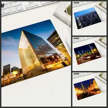 

XGZ Street View Rubber MousePad Small Size Rectangular Slip Durable for Computer Desktop Mouse Player Laptop Mouse Pads Mats