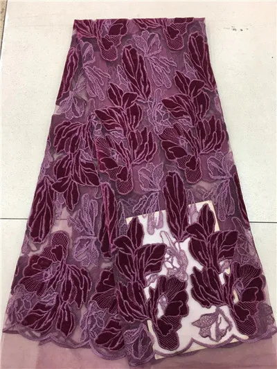 

2018 african velvet lace fabric !High quality African lace fabric!Free shipping net lace cloth