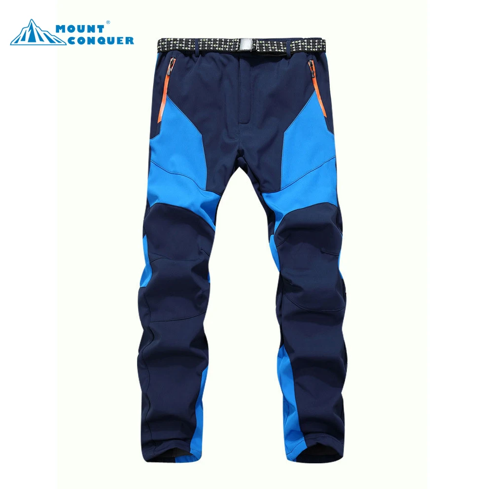 

Winter Men Male Inner Fleece Softshell Pan Outdoor Hiking Fleece Camping Pants Waterproof Windbreaker Thick Warm Trousers t