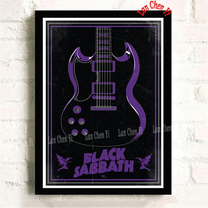 Black Sabbath музыка белая мелованная бумага настенные плакаты наклейки украшения дома хорошее качество принты