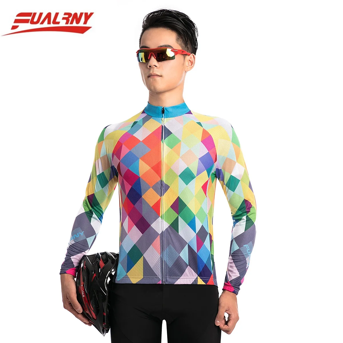2018 FUALRNY Long sleeve Ropa Ciclismo Cycling Jersey 100% Polyester/Autumn Mountian Bicycle Clothing/MTB Bike Clothes colourful