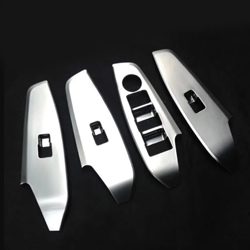 

ABS Matte For Mazda 3 Axela 2017 2018 2019 accessories hatchback sedan Inner door armrest Car Window Panel Cover Trim 4pcs