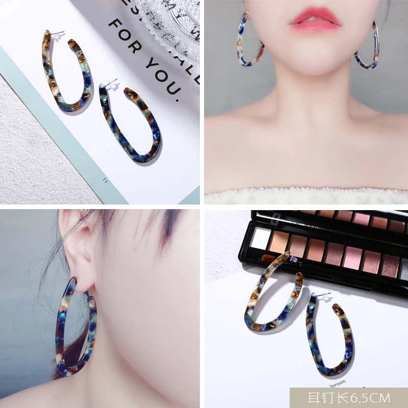 

Hot Selling Geometric Acrylic Drop Dangle Earrings For Women Statement Earrings 2018 New Fashion Jewelry Mother's Day Gift