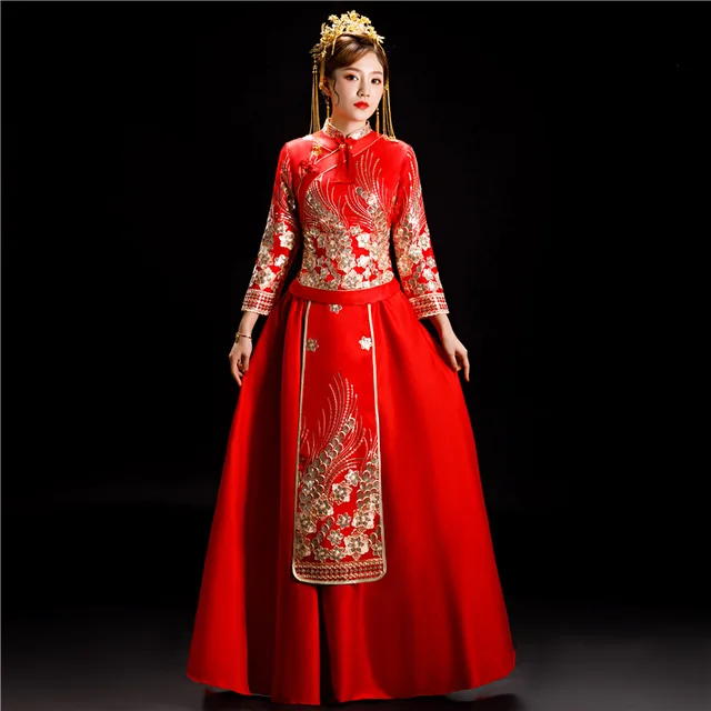 New Arrival Cheongsam Embroidery Qipao Women Dress Evening Dress Modern