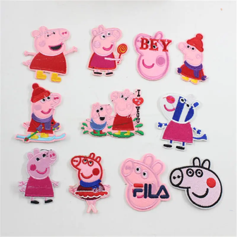 

Iron On Patch, Embroidered Pig Patch, Applique, Sewing Applique, Clothing Badge