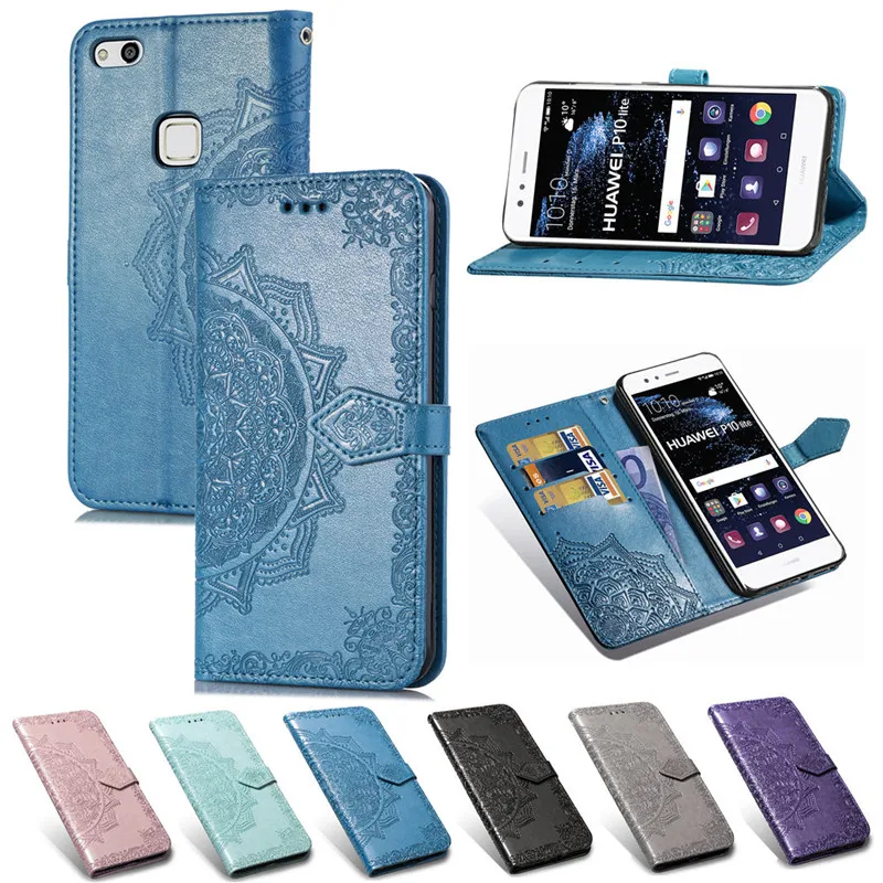 

Huawei P10 Leather Case on for Funda Huawei P10 Lite Cover for Huawei P 10 P10Lite Case 3D Emboss Wallet Flip Stand Phone Cases
