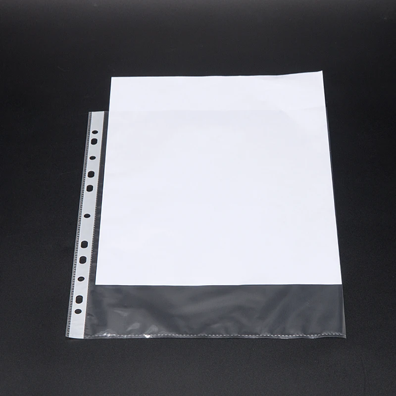 100pcs lot 11 hole clear sheet protectors for ring binder letter clear 3 ring binder sheet protectors