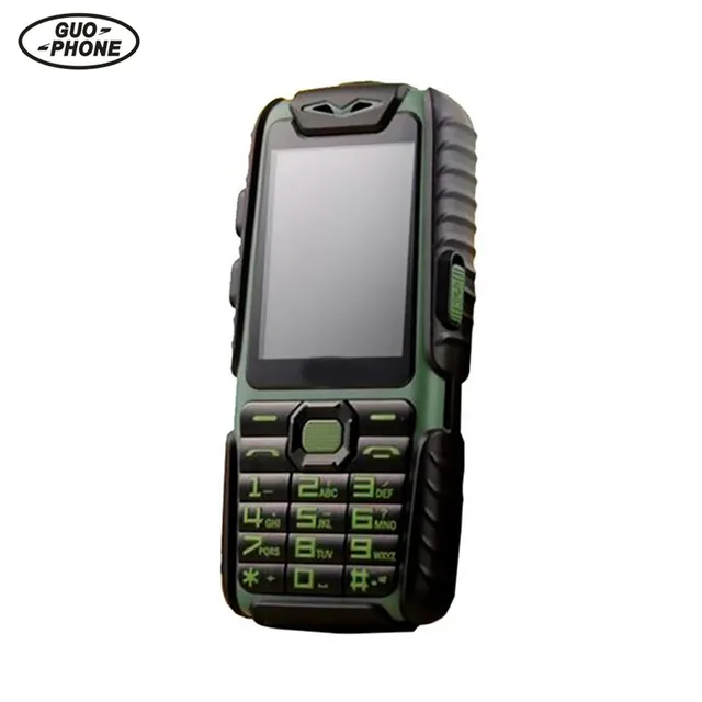 Best Offers Guophone A6 Mobile Phone 9800mAh superbattery Power Bank Phone Daily Waterproof shockproof Dual Sim 2.4" With Russian Keyboard