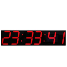 Большие светодиодные цифровые настенные часы с пультом дистанционного управления большой температурный календарь дисплей Поддержка обратного Отсчета Секундомер