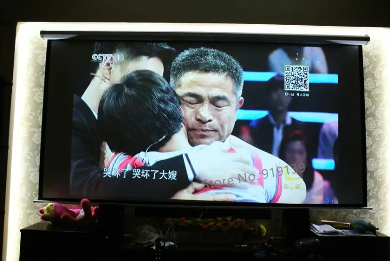 133 Inch 16 to 9 motorized screen pic 7