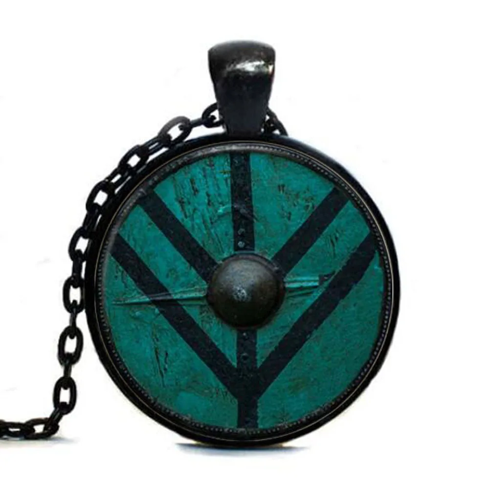 Новое поступление тег викингов щит Lagertha Tag ювелирные изделия стеклянный амулет