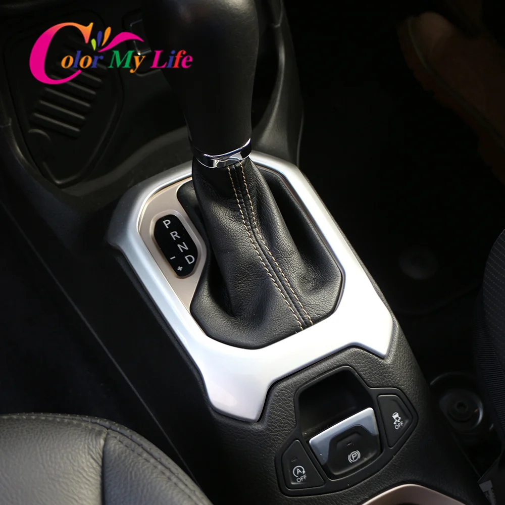 Us 9 32 32 Off Car Interior Gear Shift Panel Decoration Frame Trim Stickers Fit For Jeep Renegade 2015 2019 Car Styling In Interior Mouldings From