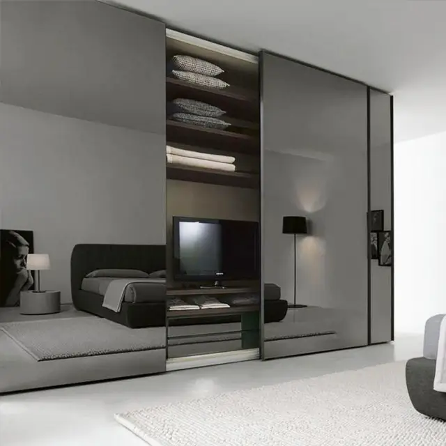 Modern Design Bedroom Furniture Flat Pack Open Door Walk In
