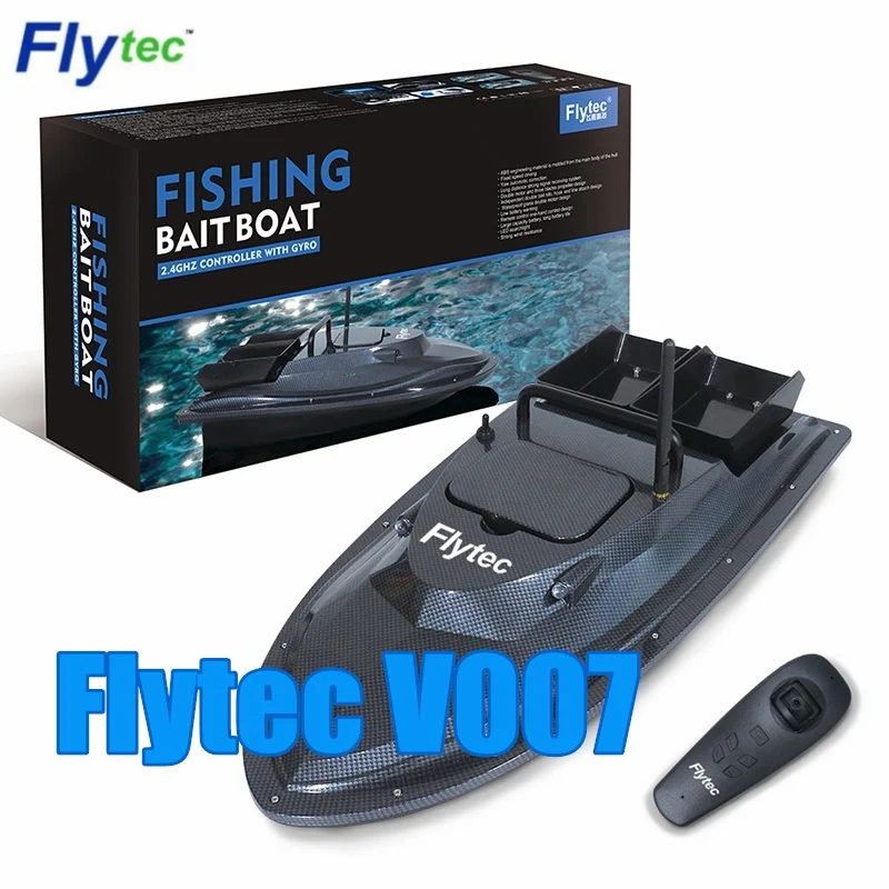 

Flytec V007 RC Fishing Boat Outdoor Nesting RC Boats Fixed Speed Ship Strong Wind Resistance with LED Boat Searchlight