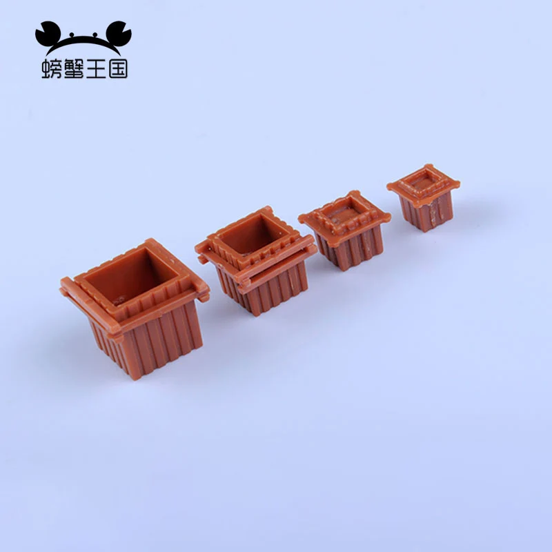 

24pcs Model Square Flowerbed Park Garden Railway Border Parterre Model 1:100 1:50 1:75 1:150 TT N O OO scale