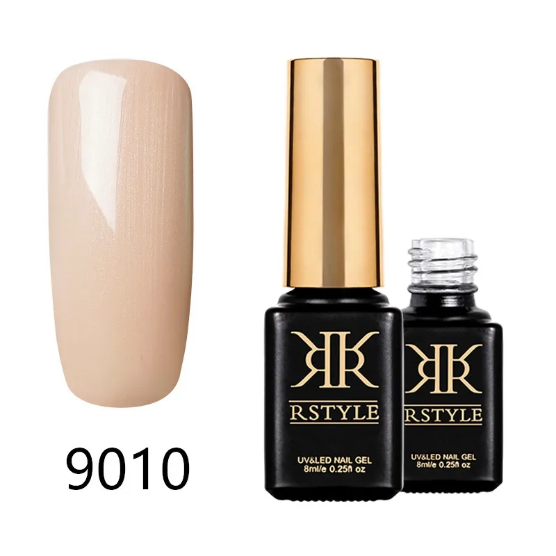 Лак для ногтей rstyle 8 мл 9001-9062 чистый цвет УФ-гель для ногтей Soak Off Nail Art Полупостоянный гель лак набор для наращивания ногтей праймер - Цвет: SC9010