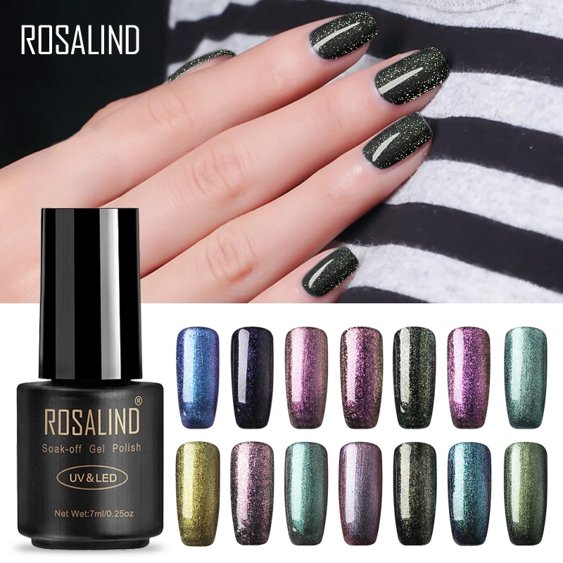 ROSALIND 7mlL Хамелеон цветной гель для ногтей B01 12 УФ светодиодный Гель лак