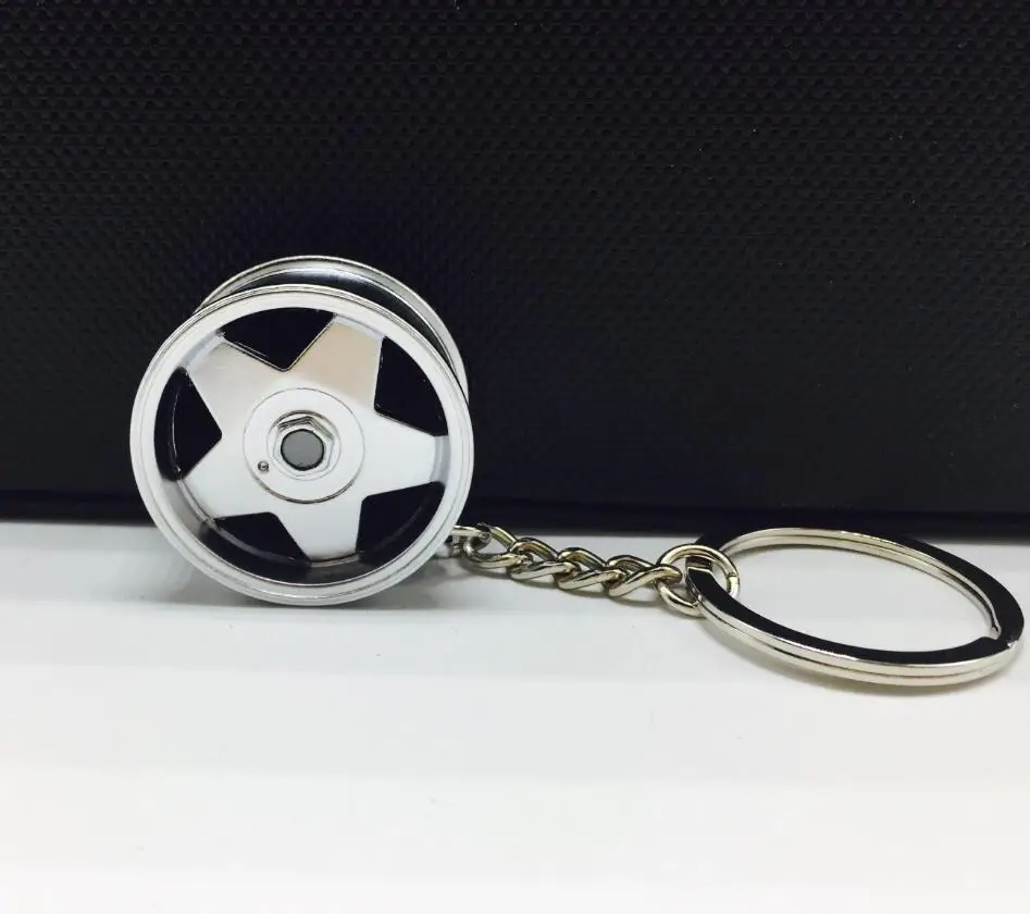 

Borbet Wheel Rim Model Keychain Creative Accessories Auto Part Car Keyring Key Chain Ring Keyfob Key Holder