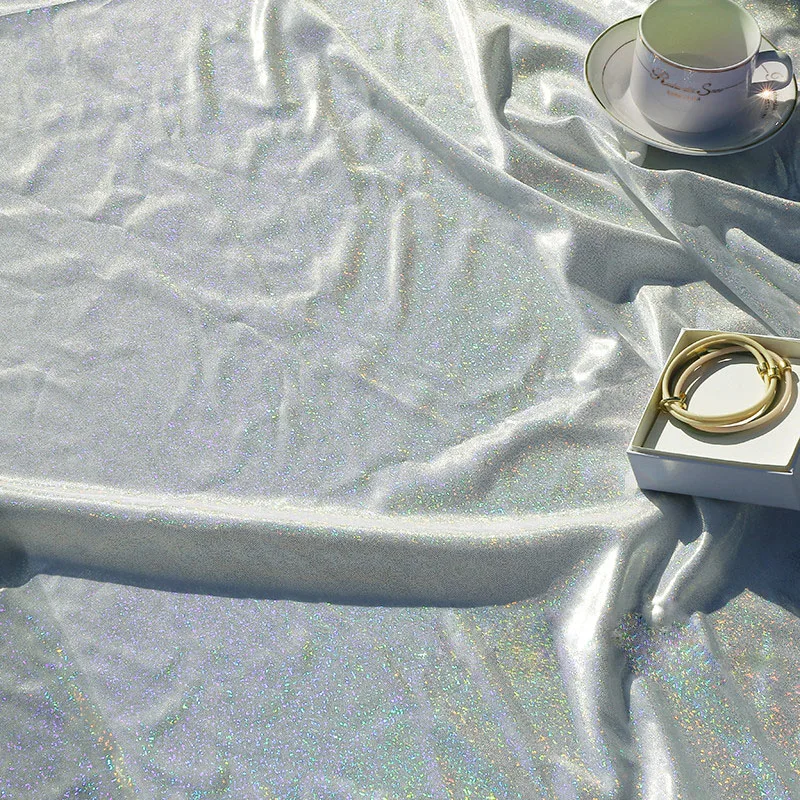 Флуоресцентная ткань 50*150 см лазерная 2 способа растягивания ...