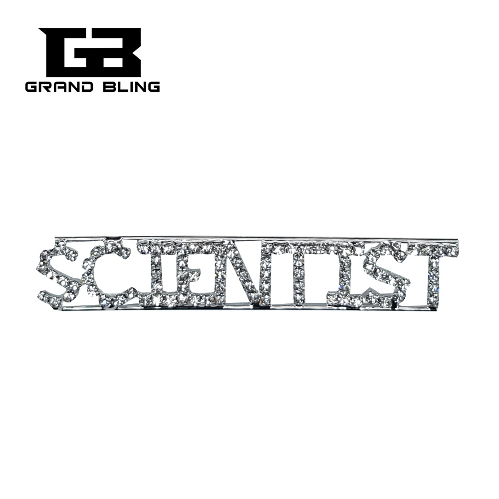 

Profession Lapel Pin "SCIENTIST" Word Brooch Jewelry Gift