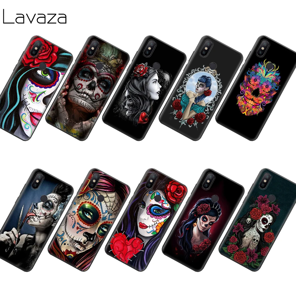 Lavaza мексиканский череп Девушка ТПУ чехол для Xiaomi Redmi Note 4 4X 4A 5 5A 6 6a 7 8 Pro Go Prime Plus |