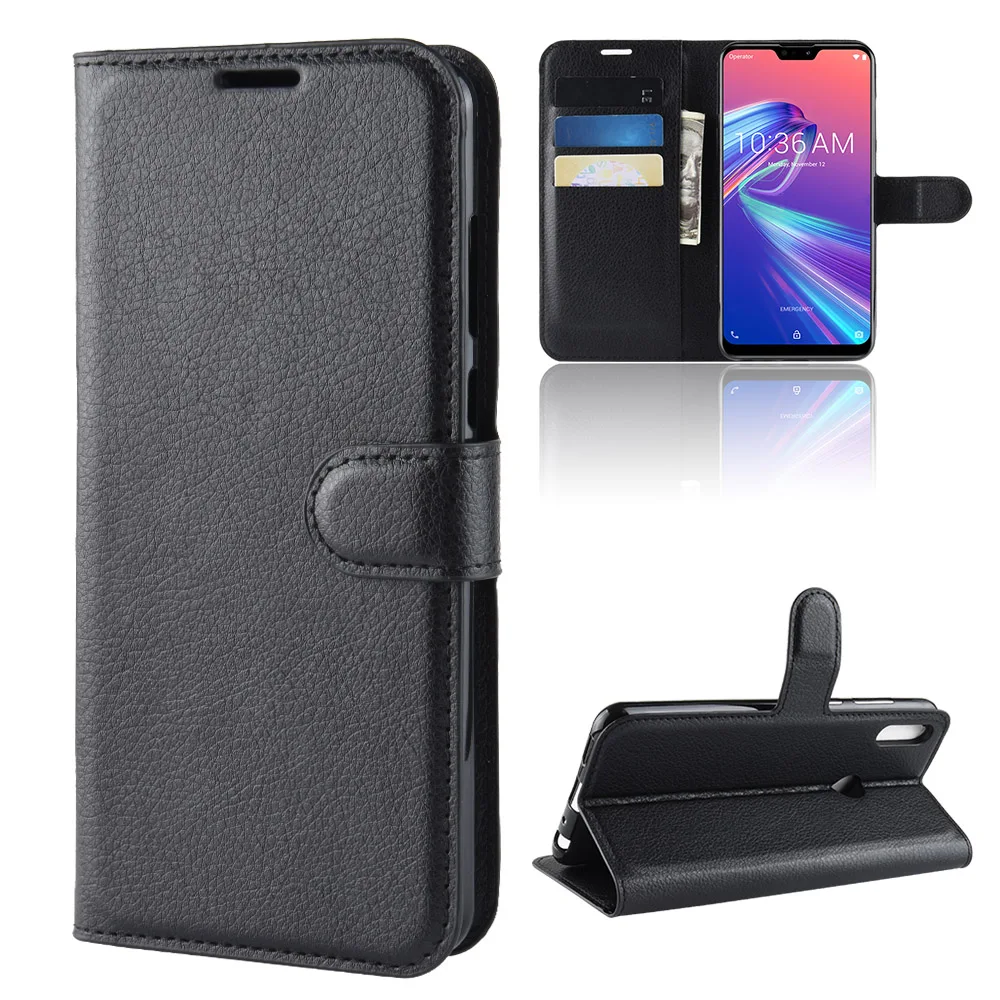 Phone Case For ASUS Zenfone Max Pro M2 ZB631KL Flip PU Leather Back Cover Wallet Coque Funda | Мобильные телефоны и