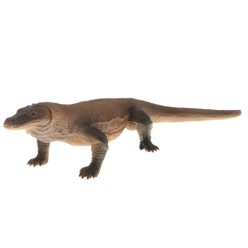 Realistic Animal Model Figurines, 7.3 Inch Monitor Lizard Reptile Model Action Figure Toy for Kids, Nature Educational Toy