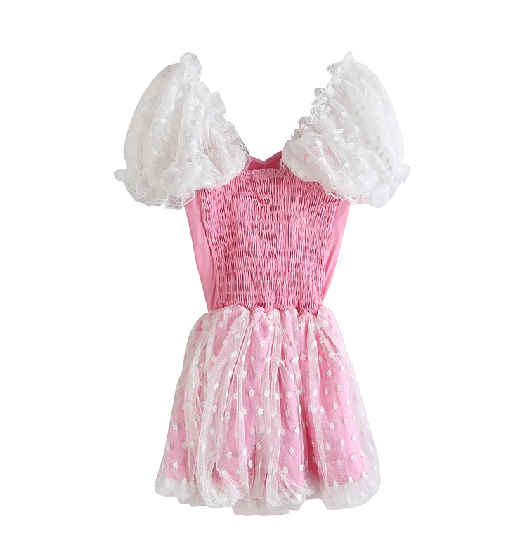Новые летние розовые лента с принцессами лук тонкий шифон Красивая кукла Kawaii