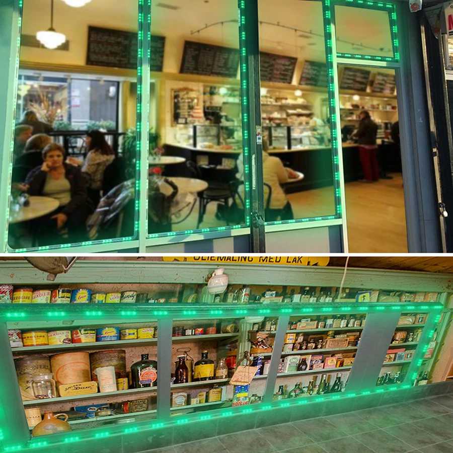 LED Module SMD 5050 3 LED DC12V Waterproof Advertisement Sign Letter Storefront Strip Lamp Modules Light Green Color (28)