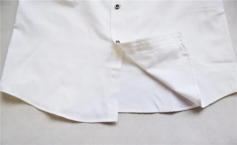 Воротник-стойка Для мужчин рубашка Мода 2017 г. бренд рубашки мужской с длинными рукавами Camisa Masculina социальной Повседневное Slim Fit Chemise Homme X171