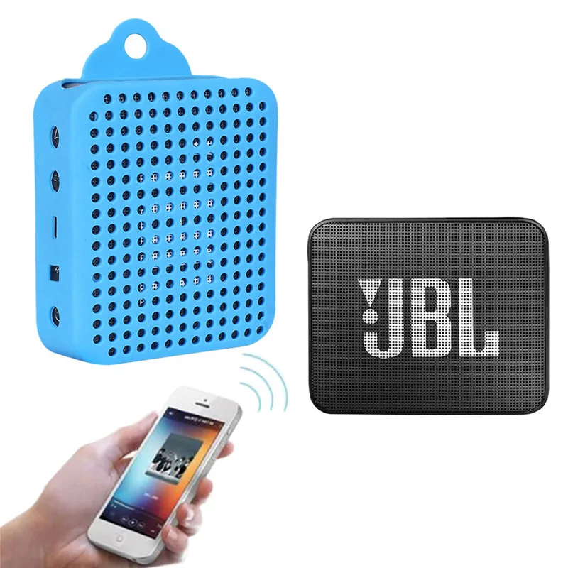 

ZEJAT Soft Protective Silicone Cover Case for JBL GO2 Bluetooth Speaker Shockproof Speaker Cover