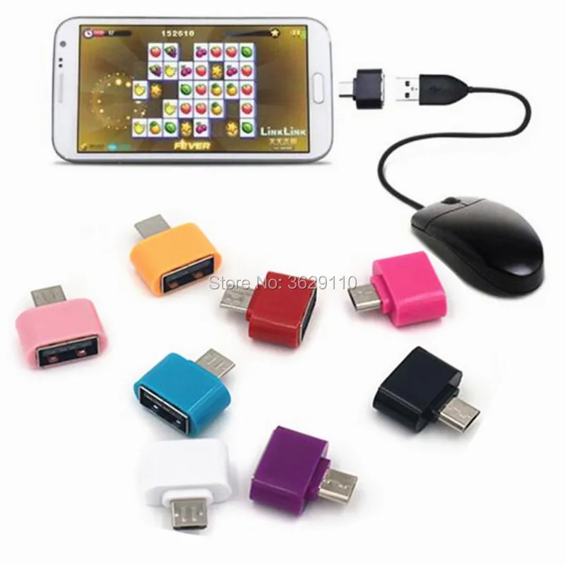 Hopetoth 5000 шт 5pin мини микро USB OTG к USB 2,0 Мини адаптер совместимый для samsung Android планшет