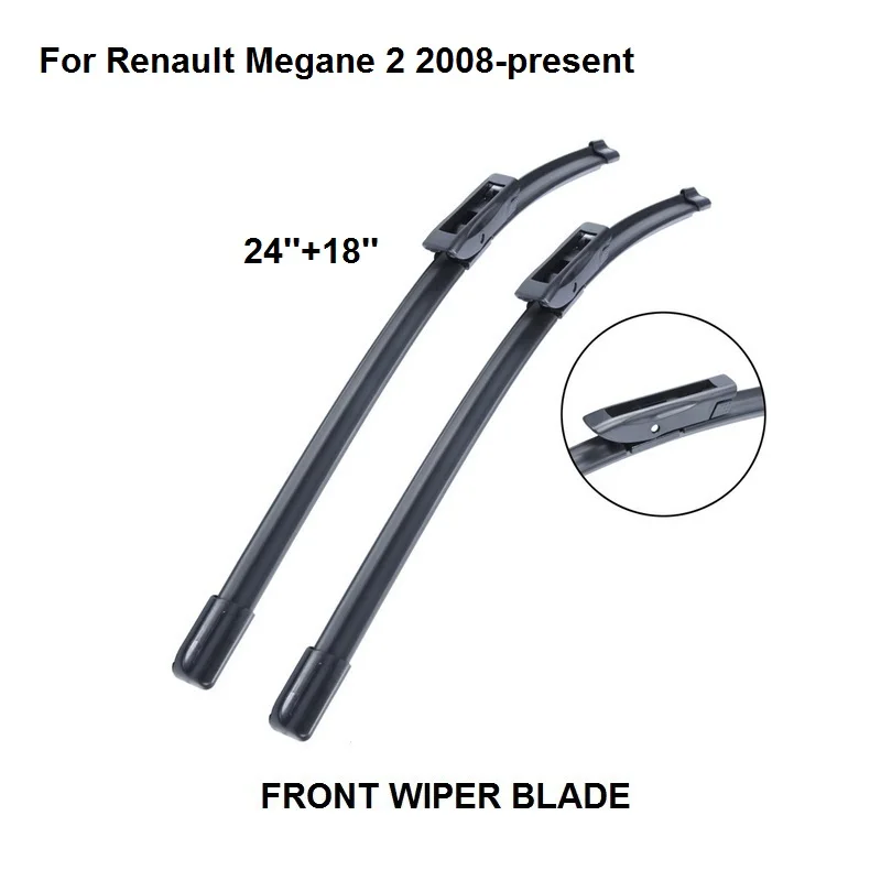 Wiper Blade For Renault Megane 2 24''+18'' High Quality Windscreen 2008