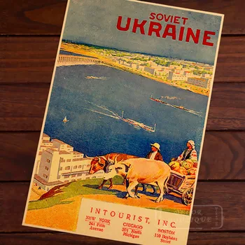 

Ukraine Landscape beautiful scenery USSR Soviet Travel Vintage Retro Canvas Poster DIY Wall Home Bar Posters Home Decor Gift