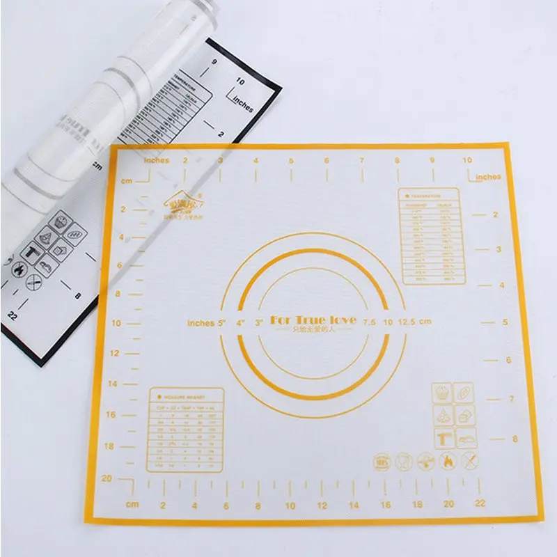 AMW 29*26 см Платиновый силикон коврик для выпечки тестораскатка антипригарная Кондитерская доска принадлежности для выпечки