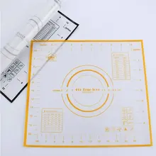 AMW 29*26 см Платиновый силикон коврик для выпечки тестораскатка антипригарная Кондитерская доска принадлежности для выпечки